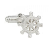 Sterling Silver Ship Wheel Cufflinks