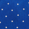 Royal Blue Aztec Polka Dot Silk Tie