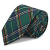 Classic Green Tartan Wool Style Tie