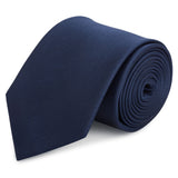 Plain Light Navy Silk Tie