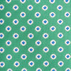 Green & Blue Oxford Spot Woven Slim Silk Tie