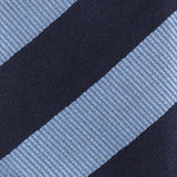 Navy & Blue Striped Silk Tie