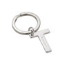 Sterling Silver Letter T Keyring