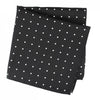 Black Large Polka Dot Silk Handkerchief