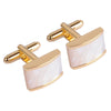 Gold plated Pearl Cufflinks