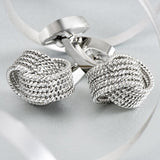 Executive Silver Knot Cufflinks