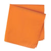 Plain Orange Woven Silk Handkerchief