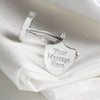 Silver Plated Shield Engraved Cufflinks