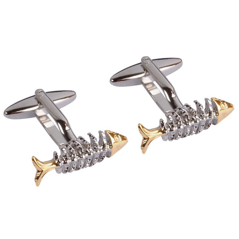 Fish Bone Cufflinks