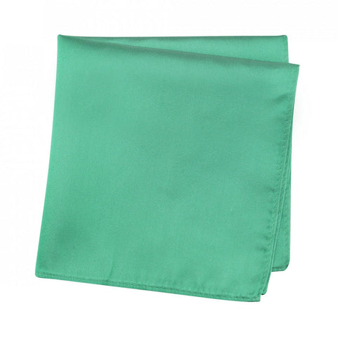 Plain Turquoise Silk Handkerchief