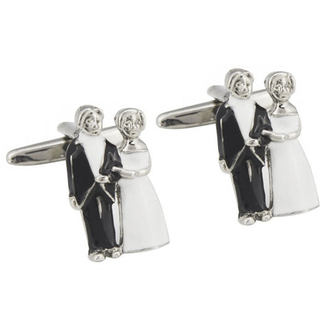 Novelty Wedding Couple Cufflinks