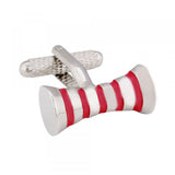 Red Cylinder Cufflinks