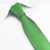 Plain Green Slim Silk Tie