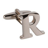 Letter R Initial Cufflink (Sold Individually)