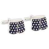 Navy Boxer Short Cufflinks