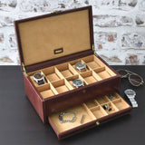 Dulwich Heritage Brown 10 Piece Watch Box