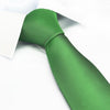 Plain Green Silk Tie