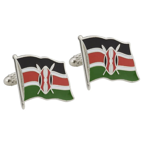Kenyan Flag Cufflinks