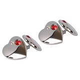 Heart Shaped Swarvoski Valentine Cufflinks