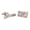 Silver Grooms Grandfather Cufflinks