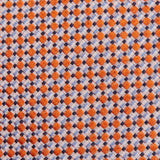 Orange Geometric Spot Woven Silk Tie