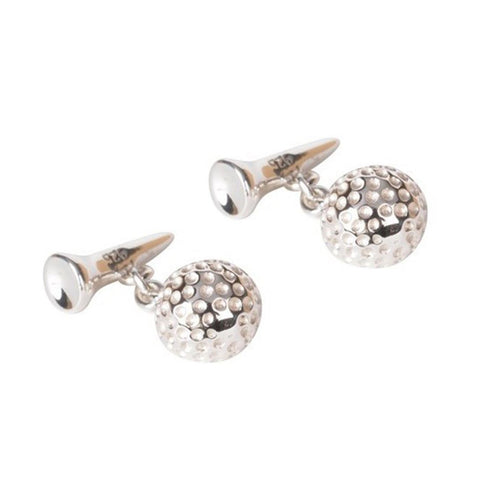 Sterling Silver Golf Cufflinks