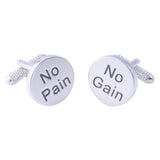 No Pain No Gain Cufflinks
