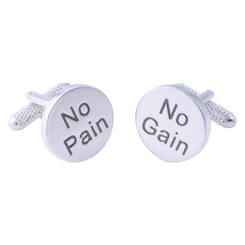No Pain No Gain Cufflinks