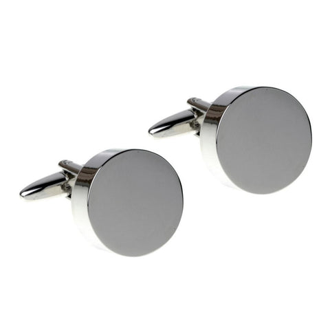 Chunky Round Polished Cufflinks