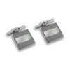 Sterling Silver Mother of Pearl Chain Link Cufflinks