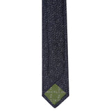 Navy Textured Fleck Slim Tie