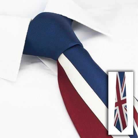Union Jack Flag Silk Tie