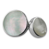 Sterling Silver Mother of Pearl Double Sided Cufflinks