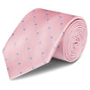 Pink & Blue Polka Dot Silk Tie