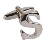 Letter S Initial Cufflink (Sold Individually)