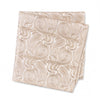 Pastel Beige Paisley Woven Silk Handkerchief