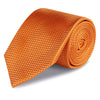Orange Micro Square Woven Silk Tie