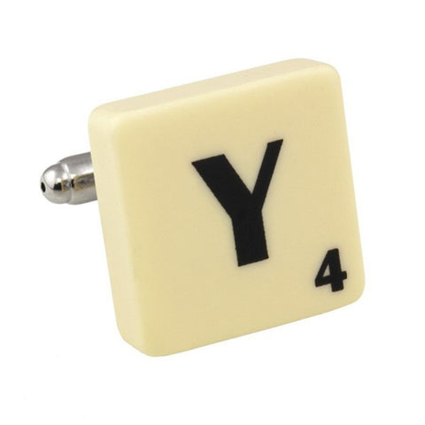 Letter Y Scrabble Cufflink