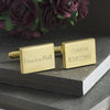Time, Date and Venue Wedding Cufflinks