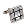 Mother of Pearl Grid Cufflinks