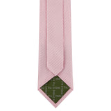 Pink Herringbone Silk Tie