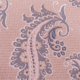 Pink Luxury Paisley Leaf Silk Tie