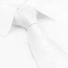 Ivory Paisley Woven Silk Tie