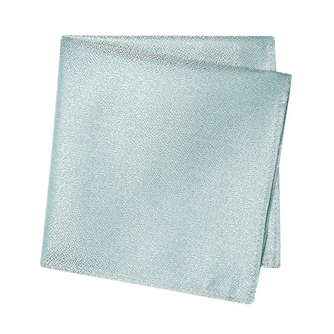 Pastel Mint Textured Woven Silk Handkerchief