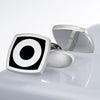 Black Square & Circle Cufflinks