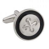 Stitched Button Cufflinks