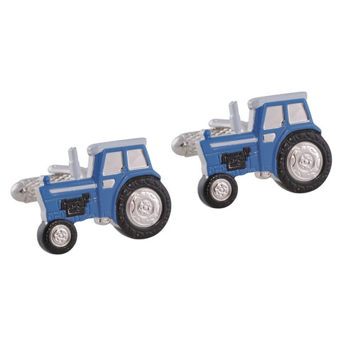 Blue Tractor Cufflinks