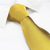 Plain Gold Silk Tie