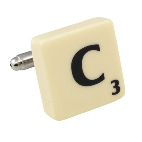 Letter C Scrabble Cufflink