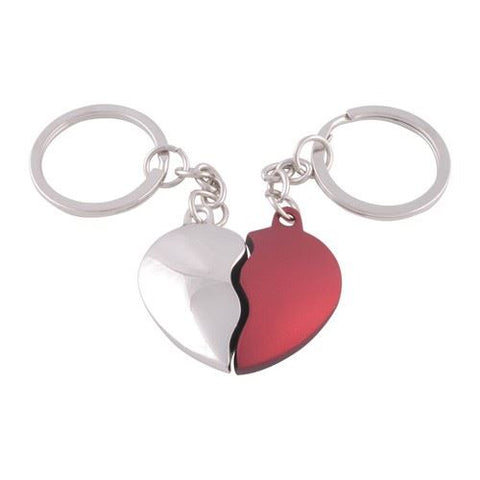 Two Parts to a Heart Keyrings